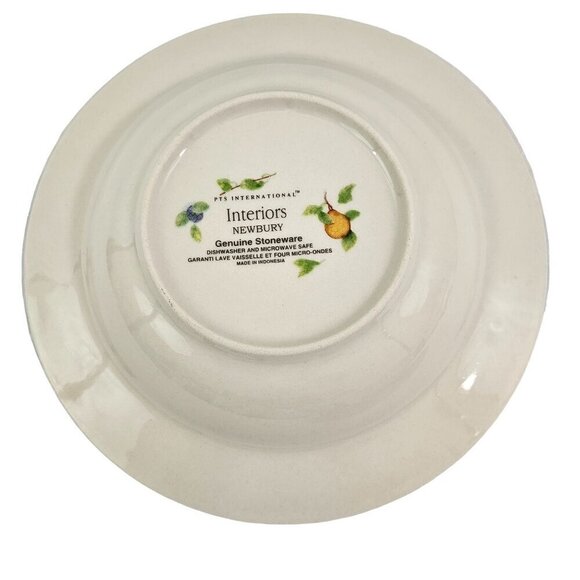 PTS International Interiors Newbury Stoneware Rimmed Soup Salad Bowls – Set of 2 - Picture 7 of 16